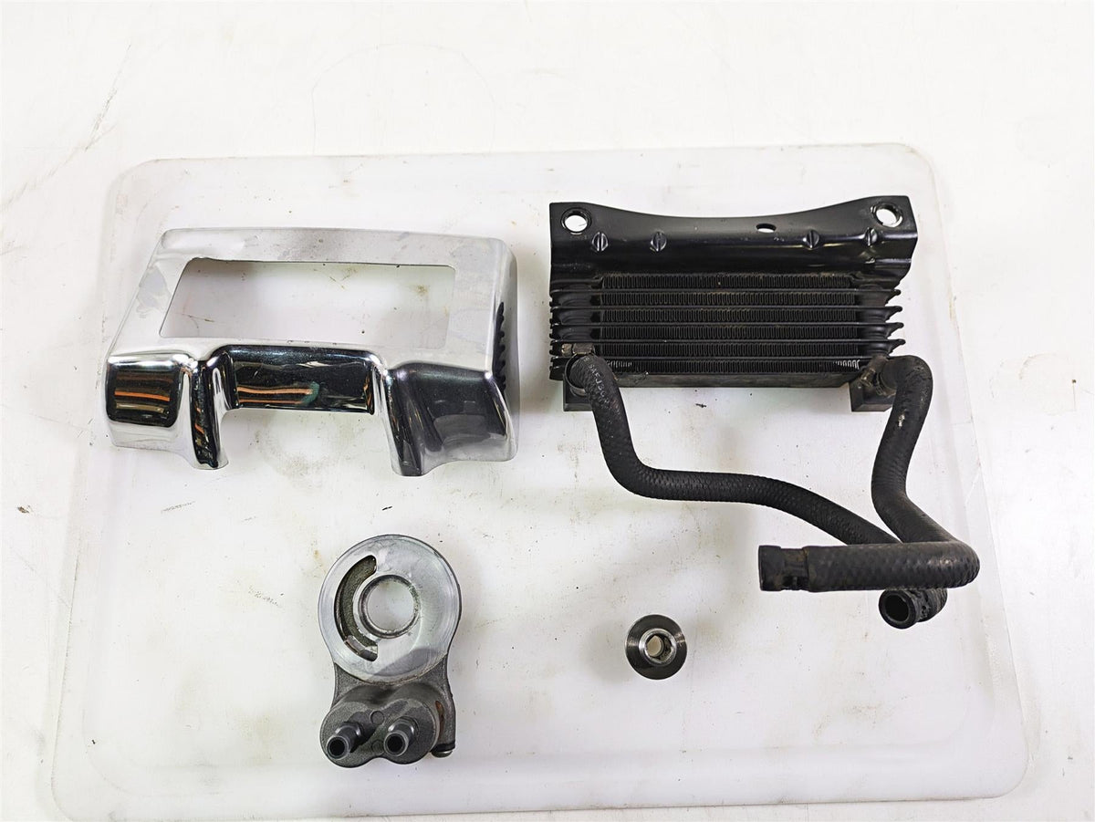 2011 Harley Touring FLHTCUSE CVO E-Glide Oil Cooler Flange Cover Lines 63083-11A {{ shop.shopifyCountryName }} - Mototech271