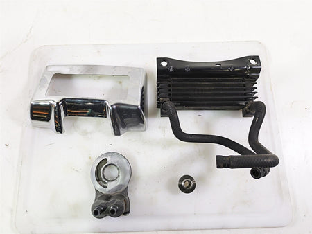 2011 Harley Touring FLHTCUSE CVO E-Glide Oil Cooler Flange Cover Lines 63083-11A {{ shop.shopifyCountryName }} - Mototech271