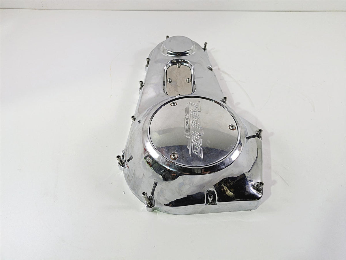 2002 Big Dog Pitbull Chrome Outer Primary Drive Clutch & Derby Cover {{ shop.shopifyCountryName }} - Mototech271