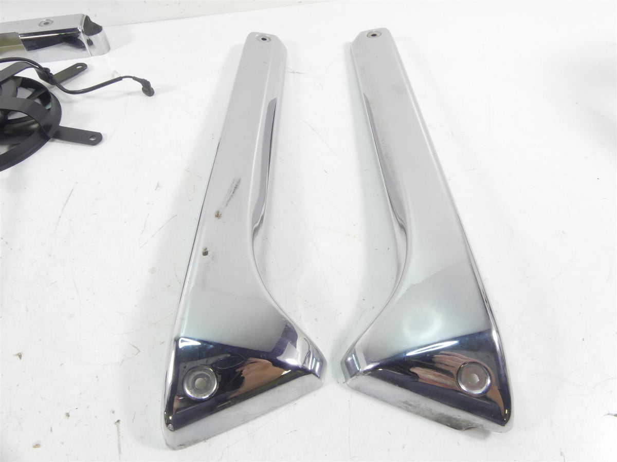 2008 Honda V-Twin VTX1800 N3 Radiator Chrome Cover Set & Fan 19044-MCV-N30 {{ shop.shopifyCountryName }} - Mototech271