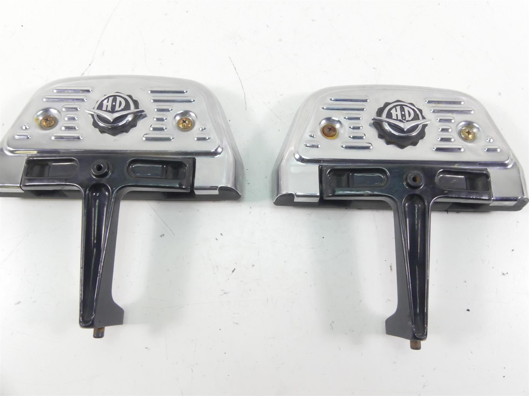 2012 Harley Touring FLHTP Electra Glide Rear Passenger Floor Board Set 52719-93B