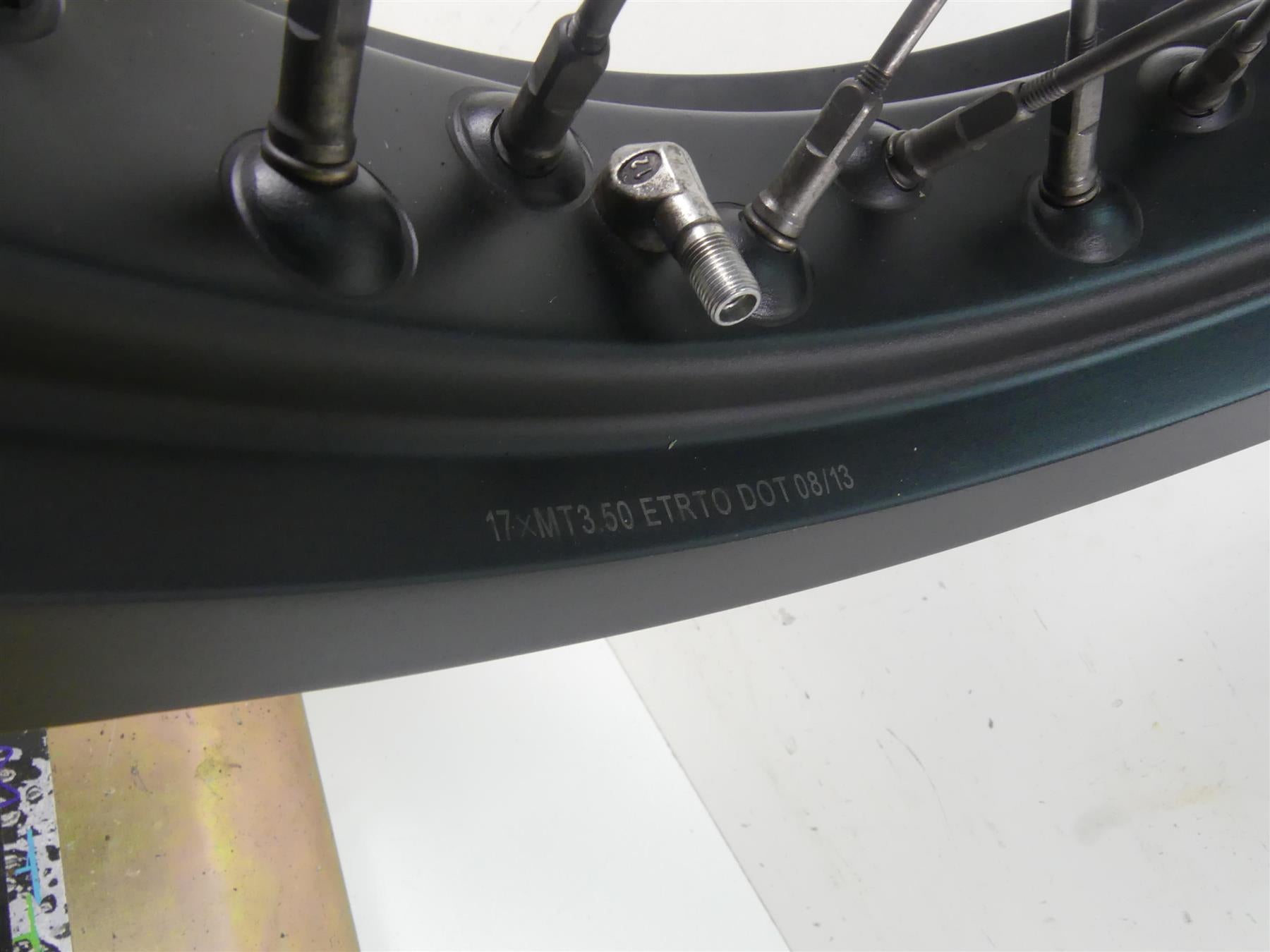 2014 Moto Guzzi Griso 1200 SE 8V Front Spoke Wheel Rim 17x3.5 ETRTO Read {{ shop.shopifyCountryName }} - Mototech271