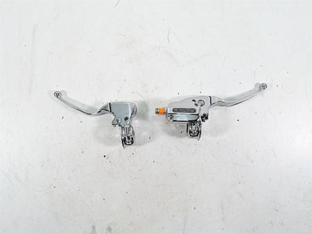 2010 Harley Touring FLHTCU Electra Glide Chrome Brake Clutch Lever Set 44551-08F {{ shop.shopifyCountryName }} - Mototech271