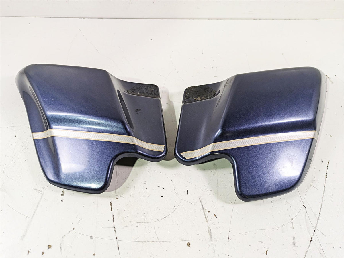 2003 Harley Touring FLHTCUI E-Glide 100th Side Cover Gunmetal Pearl Set 66250-97 {{ shop.shopifyCountryName }} - Mototech271