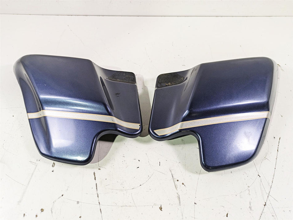 2003 Harley Touring FLHTCUI E-Glide 100th Side Cover Gunmetal Pearl Set 66250-97 {{ shop.shopifyCountryName }} - Mototech271