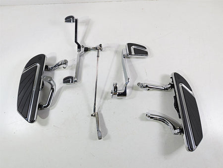 2015 Harley Touring FLTRUSE CVO Road Glide Airflow Chrome Floor Boards 50500436-Mototech271