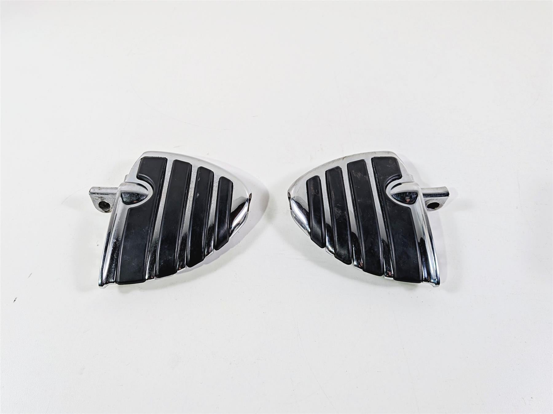 2009 Harley FXCWC Softail Rocker Mini Chrome Wing Front Footpeg Foot Rest Set {{ shop.shopifyCountryName }} - Mototech271