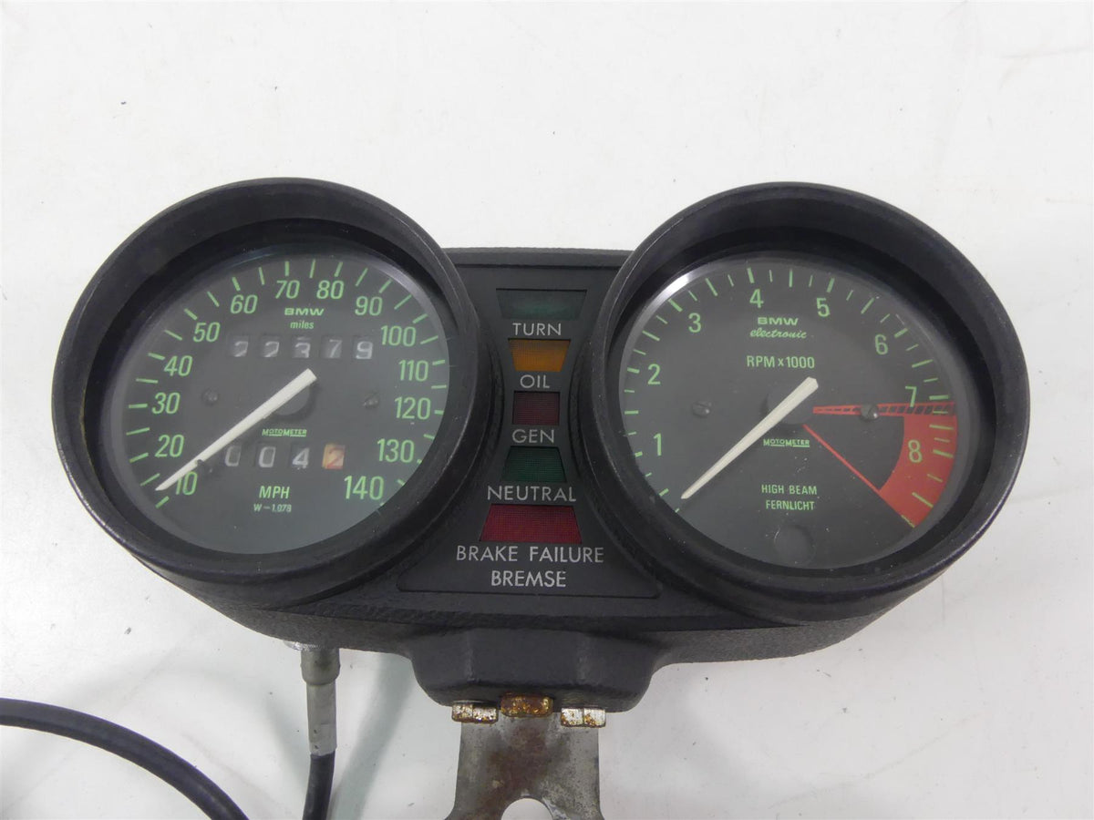 1978 BMW R100 S (2474) MotoMeter Speedometer Gauges 22K Tachometer 62111243418 {{ shop.shopifyCountryName }} - Mototech271
