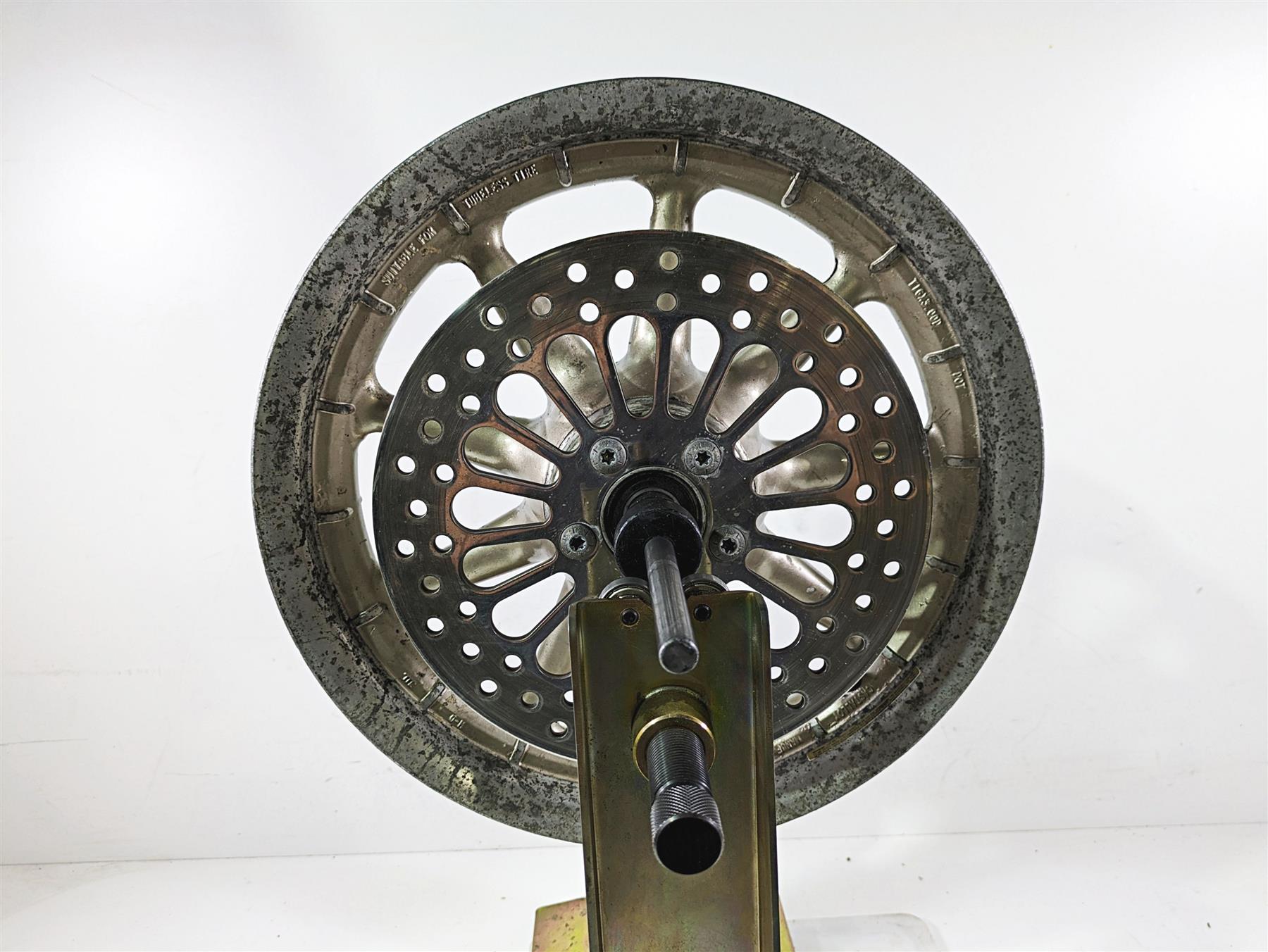 2003 Harley Touring FLHTCUI 100TH E-Glide Straight 16x3 Rear Wheel Rim 41187-03A {{ shop.shopifyCountryName }} - Mototech271
