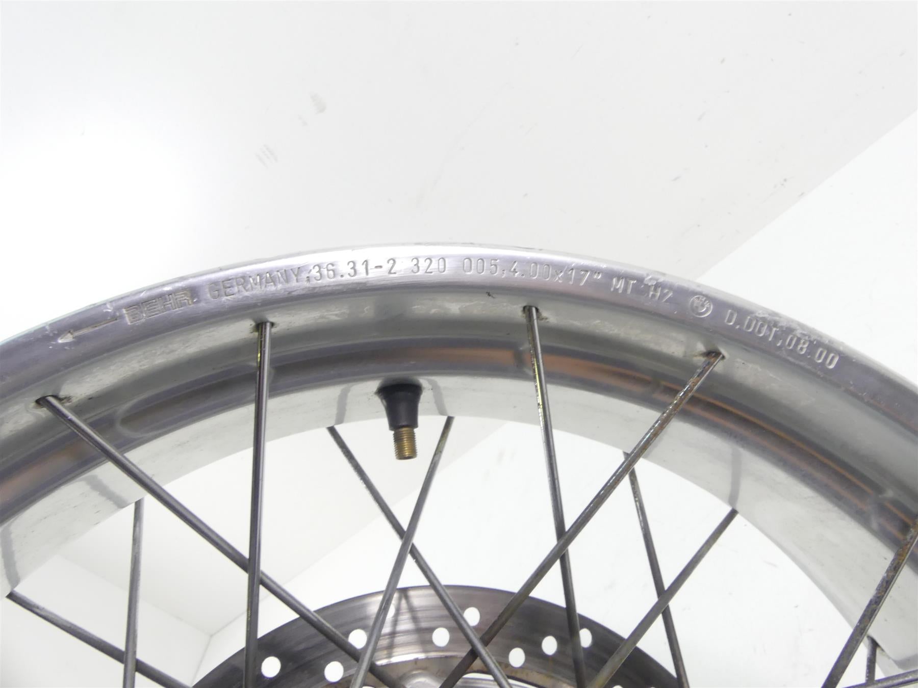 2001 BMW R1150 GS R21 Straight Behr Rear Spoke Wheel Rim 17x4 36312320005 {{ shop.shopifyCountryName }} - Mototech271