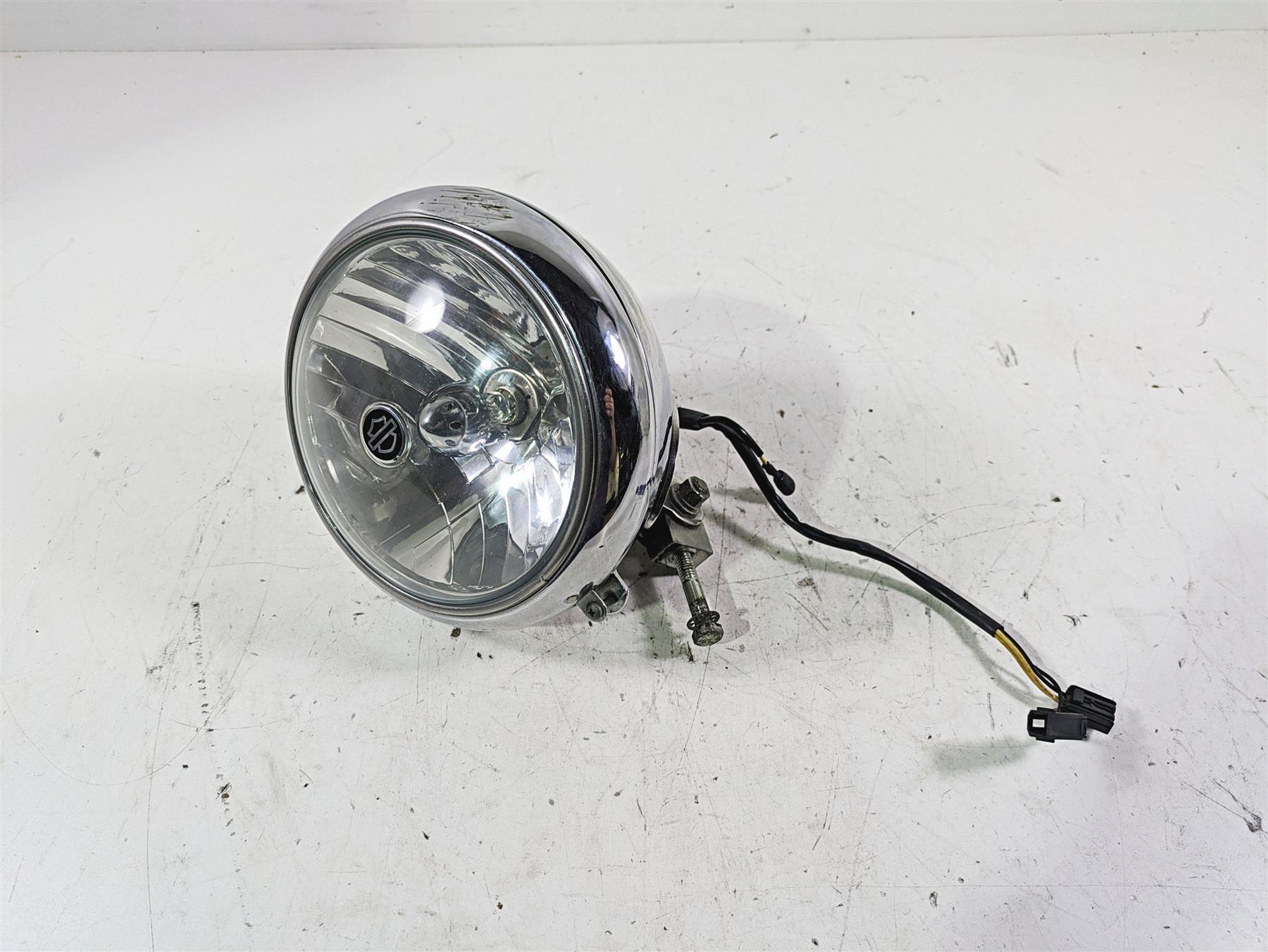 2005 Harley Softail FLSTFSE CVO Fat Boy Headlight Lamp & Bracket -Read 67903-00A {{ shop.shopifyCountryName }} - Mototech271