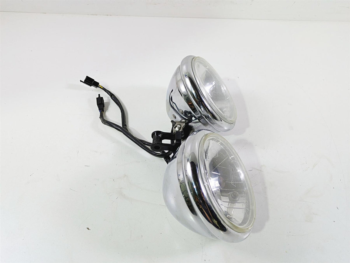 2006 Triumph Rocket 3 Headlight Head Light Lamp & Mounts T2700634 T2701000 {{ shop.shopifyCountryName }} - Mototech271