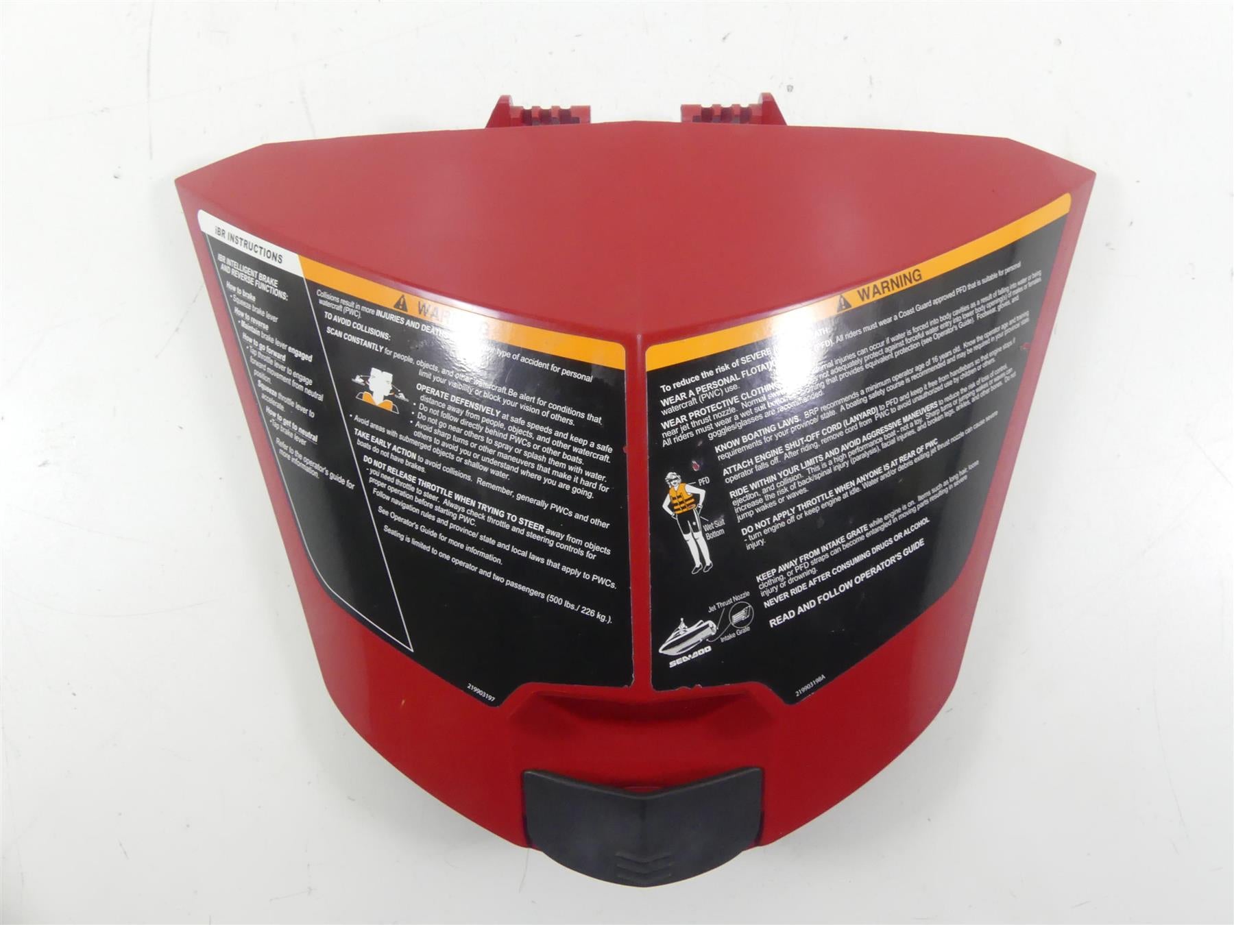 2010 Sea-Doo 4-Tec GTX 215 Center Storage Lid Cover Fairing 264000052 {{ shop.shopifyCountryName }} - Mototech271