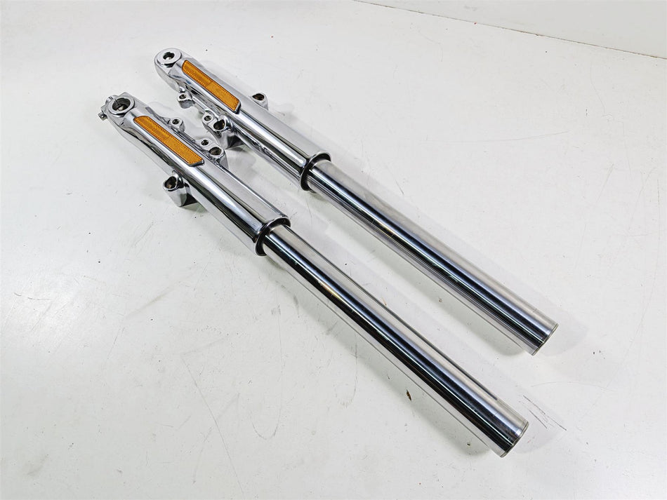 2015 Harley Touring FLTRUSE CVO Road Glide Chrome Front Fork Leg Set 45400043-Mototech271