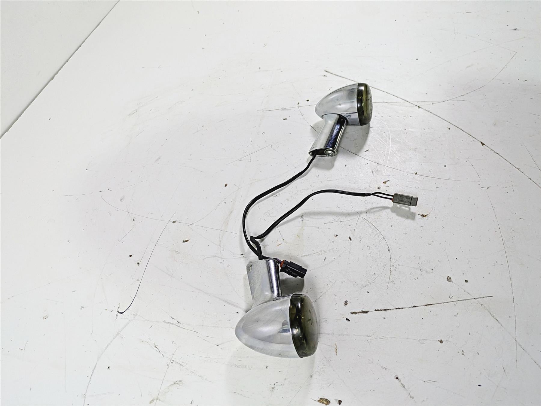2005 Harley Softail FLSTSCI Heritage Springer Rear Smoked Blinker Set 68977-00 {{ shop.shopifyCountryName }} - Mototech271