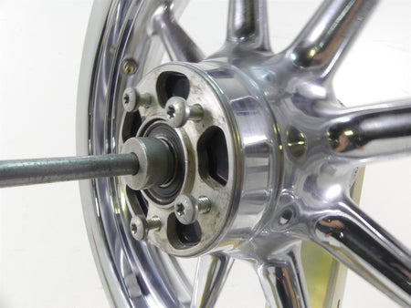 2007 Harley FLHTCU SE CVO Electra Glide Front 9 Spoke Chrome Wheel 16x3 43539-08 {{ shop.shopifyCountryName }} - Mototech271