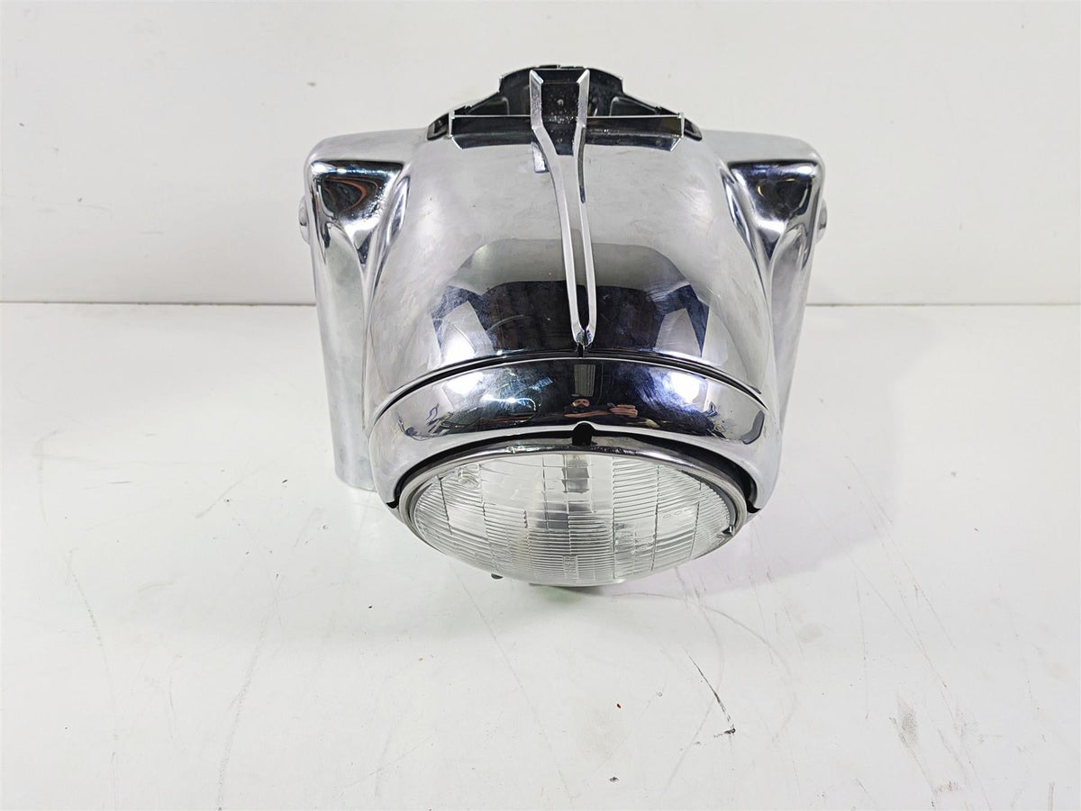 2005 Harley Touring FLHRI Road King Headlight Nacelle Lamp Covers 67674-03B {{ shop.shopifyCountryName }} - Mototech271