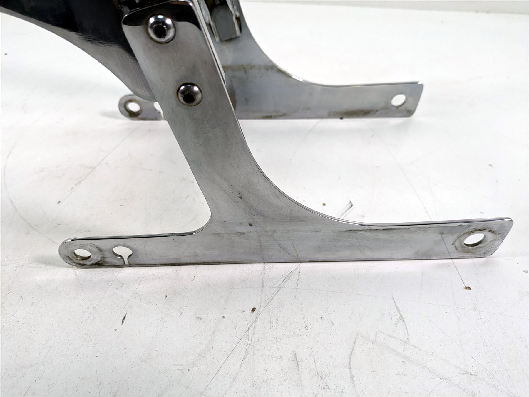 2000 Harley Dyna FXDL Low Rider Rear Chrome Sissy Bar Backrest Luggage Six Pack Rack {{ shop.shopifyCountryName }} - Mototech271