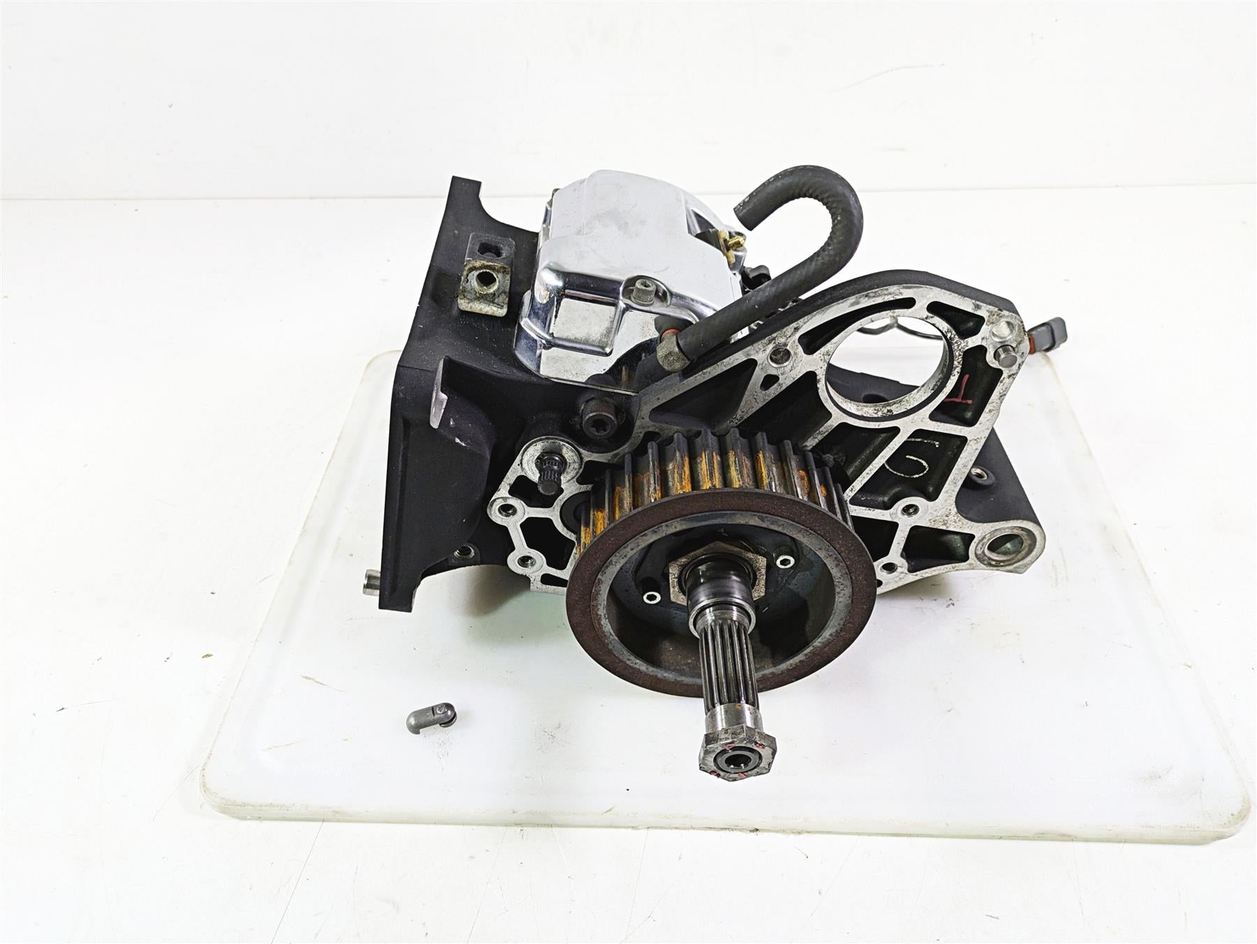 2003 Harley Softail FXSTDI Deuce 100th 5-Speed Transmission Gear Box 34732-00A {{ shop.shopifyCountryName }} - Mototech271