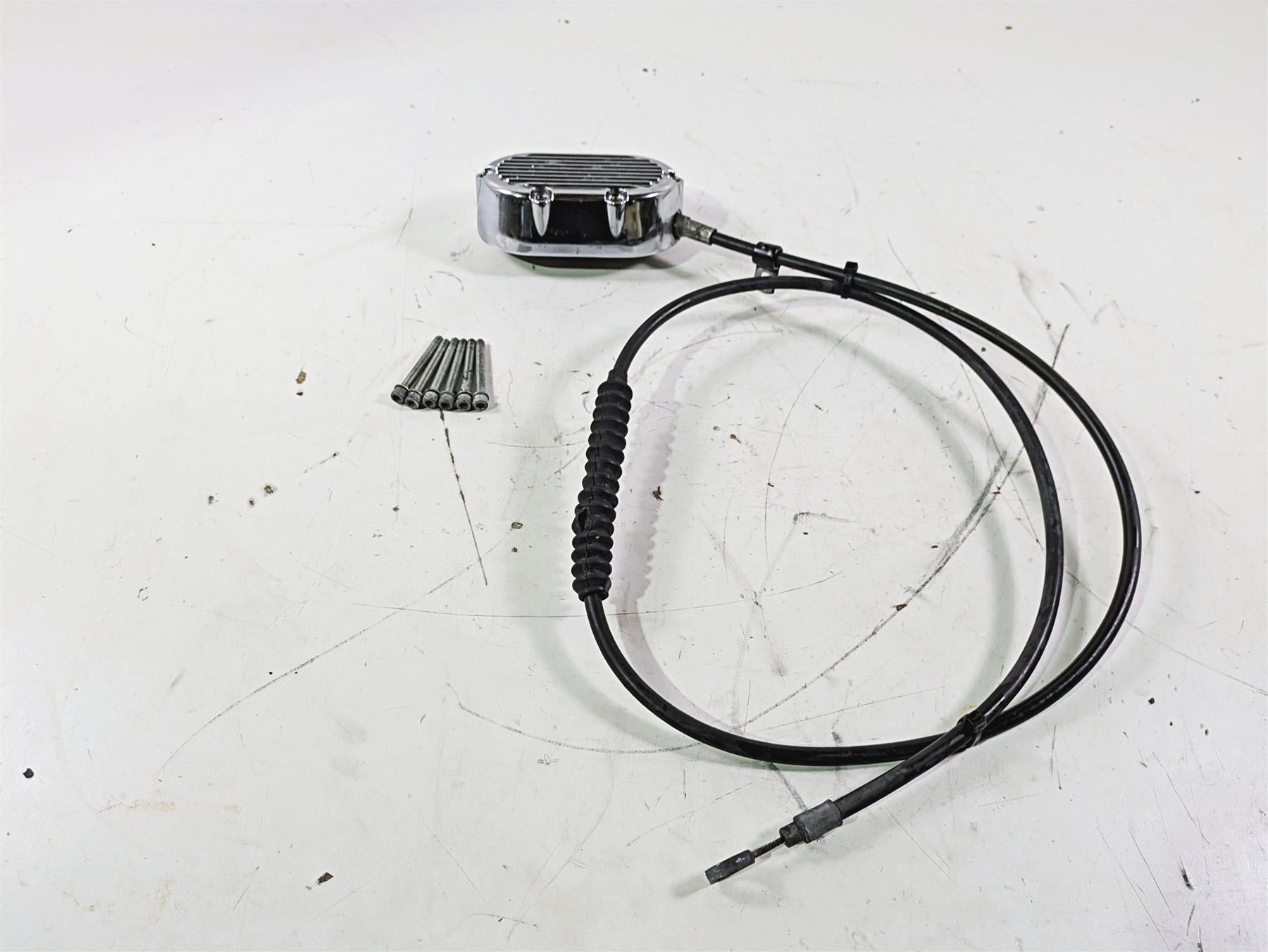 1992 Harley FLSTC Softail Heritage Gearbox Clutch Cover + Cable 37082-87 | Mototech271