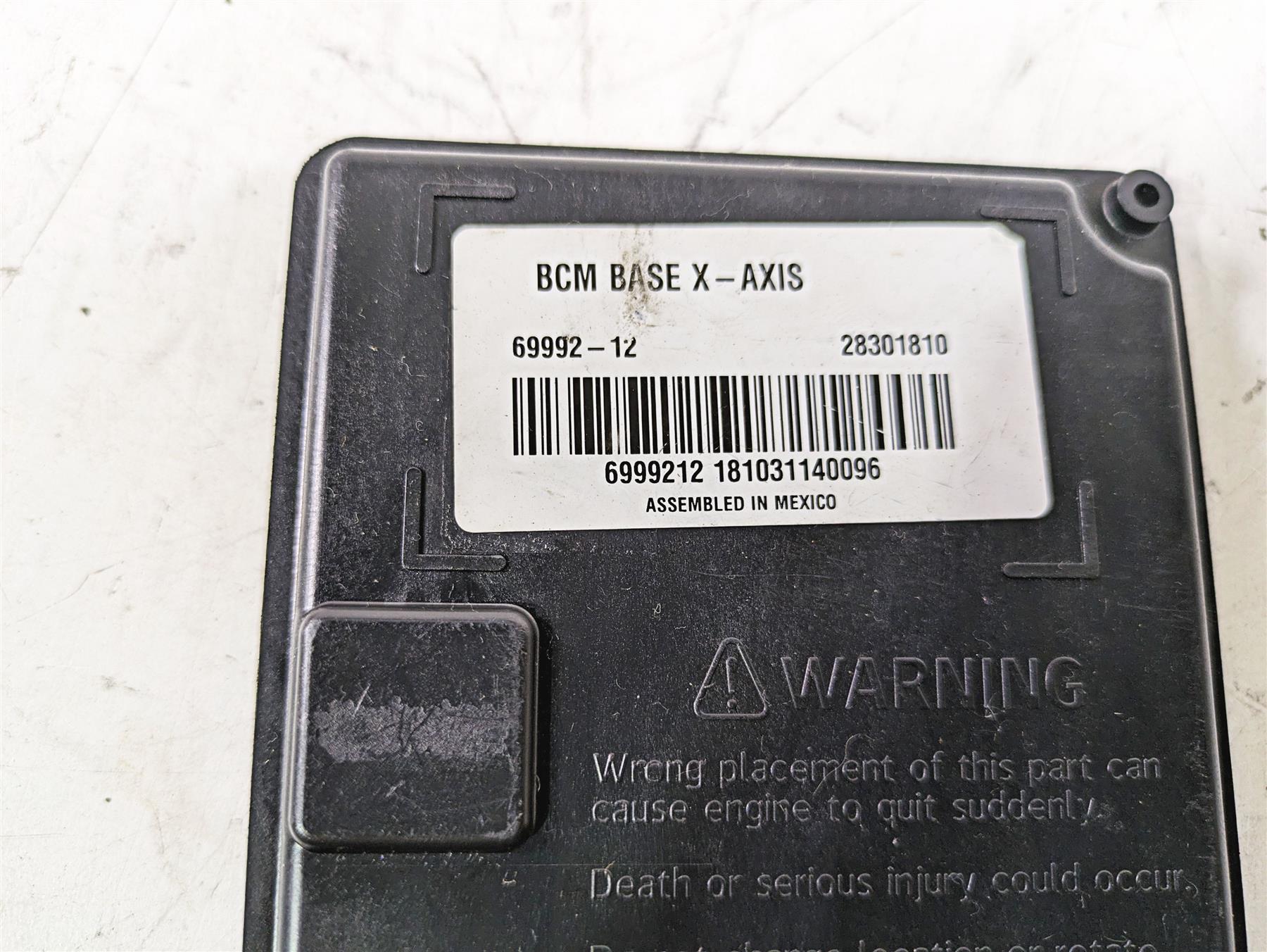 2013 Harley FXDWG Dyna Wide Glide Bcm Body Control Module X-Axis 69992-12 {{ shop.shopifyCountryName }} - Mototech271