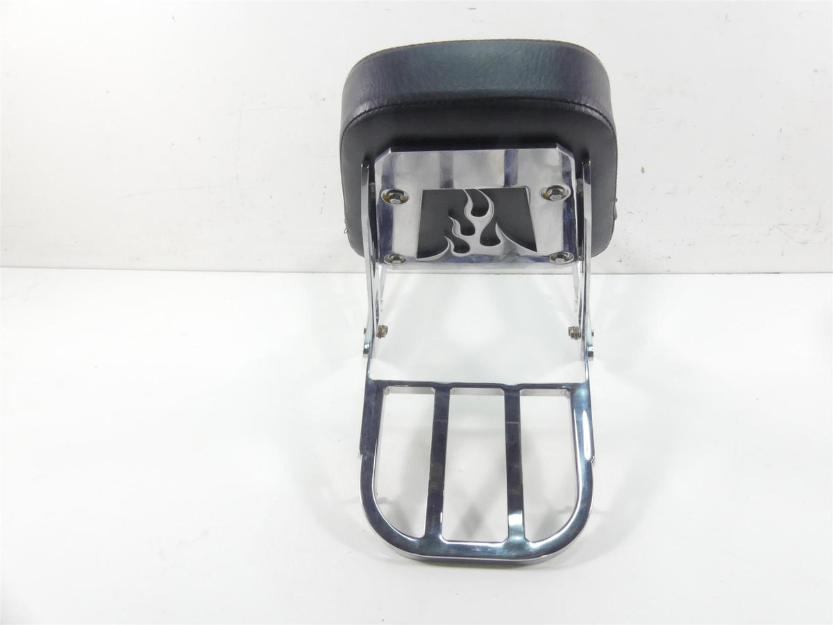 2002 Honda VTX1800 C Rear Passenger Sissybar Backrest Rack Set Flames {{ shop.shopifyCountryName }} - Mototech271