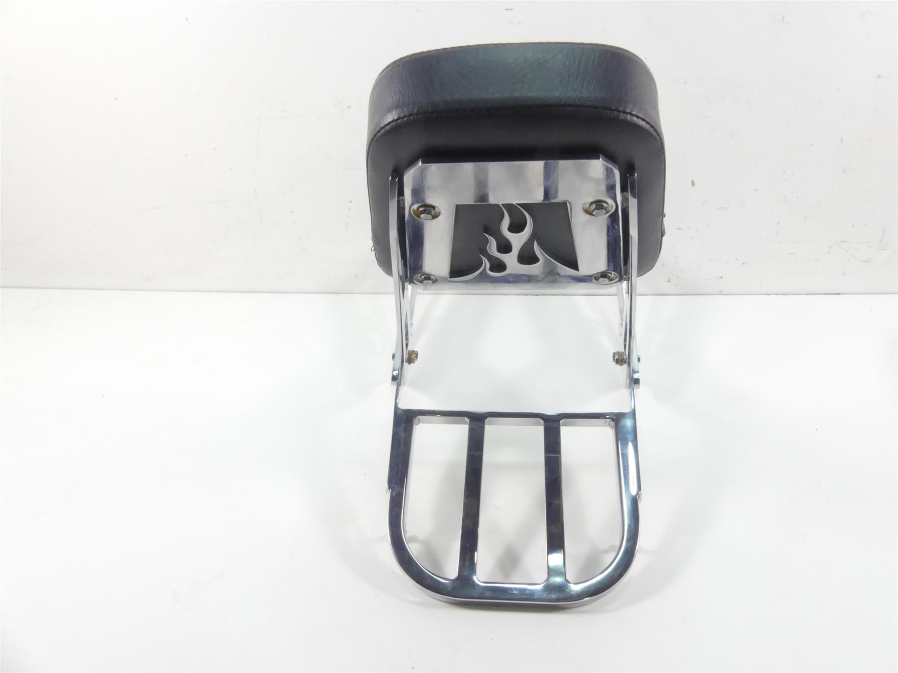 2002 Honda VTX1800 C Rear Passenger Sissybar Backrest Rack Set Flames {{ shop.shopifyCountryName }} - Mototech271