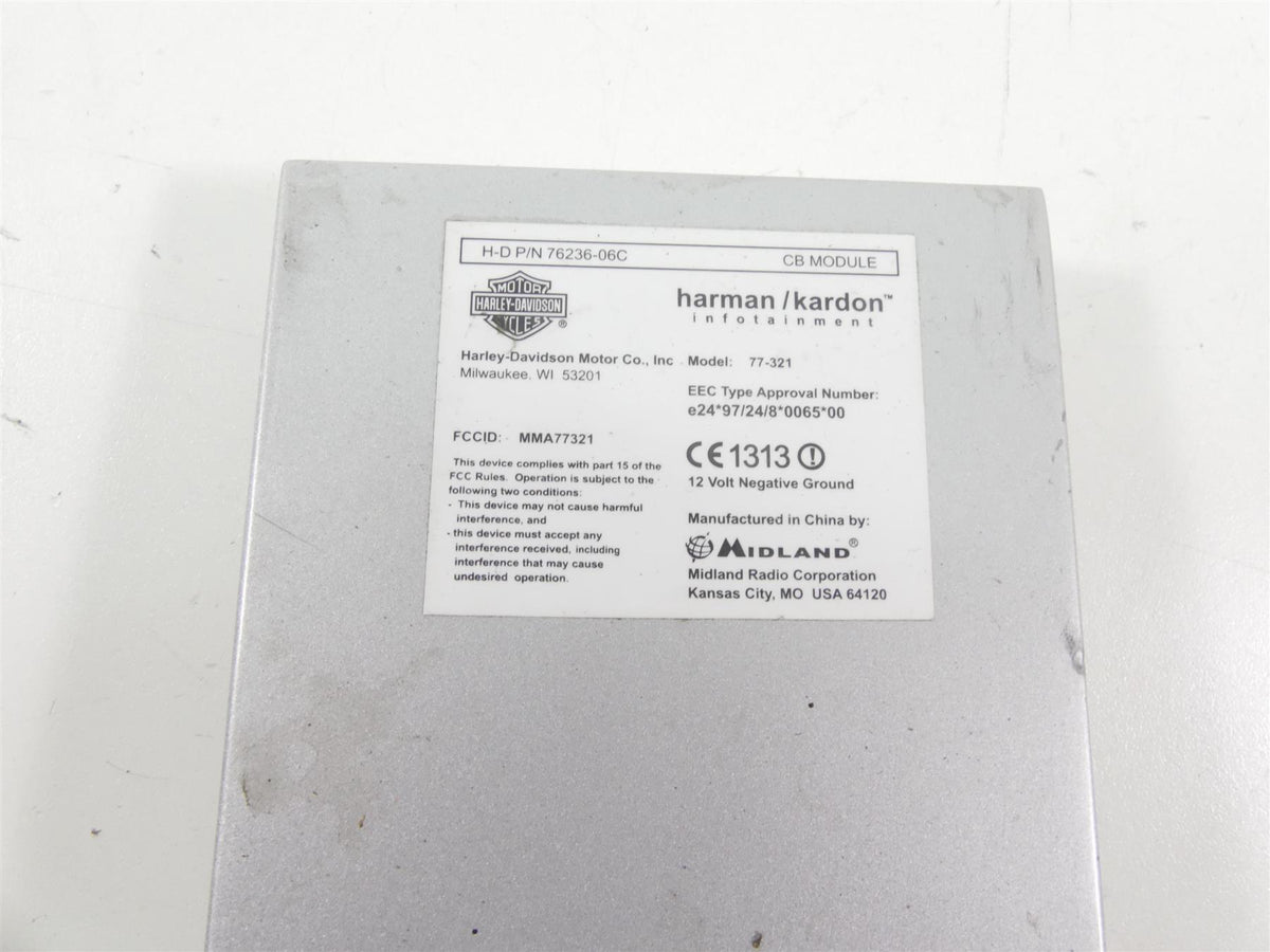 2009 Harley FLHTCU SE4 CVO E-Glide Harman Kardon Cb Intercom Module 76236-06C {{ shop.shopifyCountryName }} - Mototech271