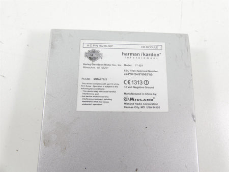 2009 Harley FLHTCU SE4 CVO E-Glide Harman Kardon Cb Intercom Module 76236-06C {{ shop.shopifyCountryName }} - Mototech271