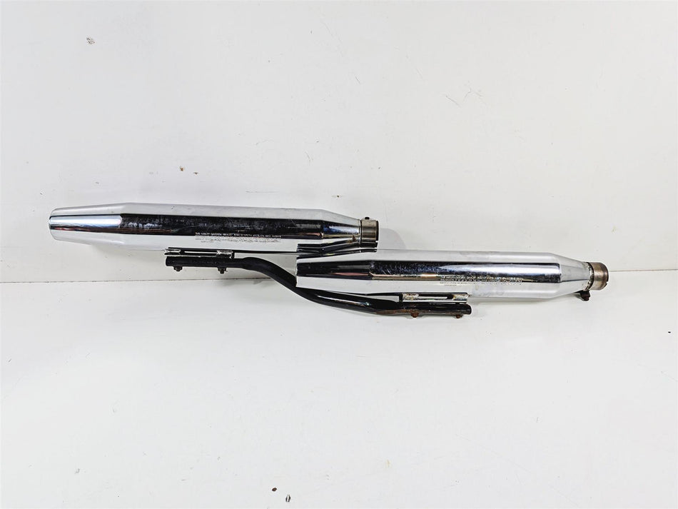 2007 Harley Dyna FXDB Street Bob Stock Exhaust Muffler Pipe Set 64941-07 {{ shop.shopifyCountryName }} - Mototech271