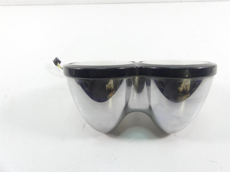 2014 Harley FXDF Dyna Fat Bob Dual Chrome Headlight Head Light Lamp 67700167 {{ shop.shopifyCountryName }} - Mototech271