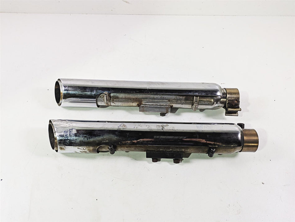 2017 Harley Softail Heritage Classic FLSTC Vance Hines Slash Cut Slip On Pipes 0740RC {{ shop.shopifyCountryName }} - Mototech271