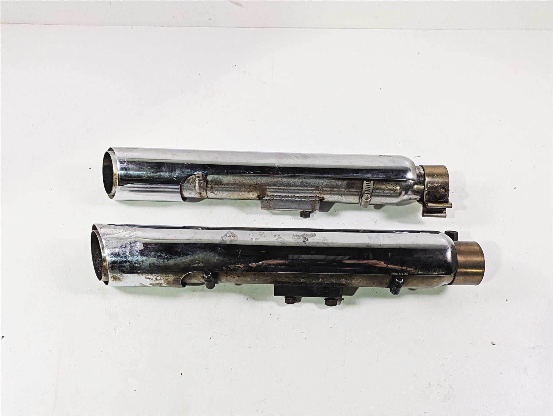 2017 Harley Softail Heritage Classic FLSTC Vance Hines Slash Cut Slip On Pipes 0740RC