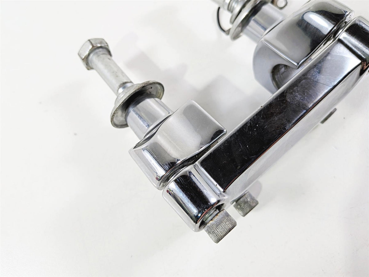 2011 Harley FXDF Dyna Fat Bob Chrome Milwaukee Handlebar Riser Clamps 55900025 {{ shop.shopifyCountryName }} - Mototech271