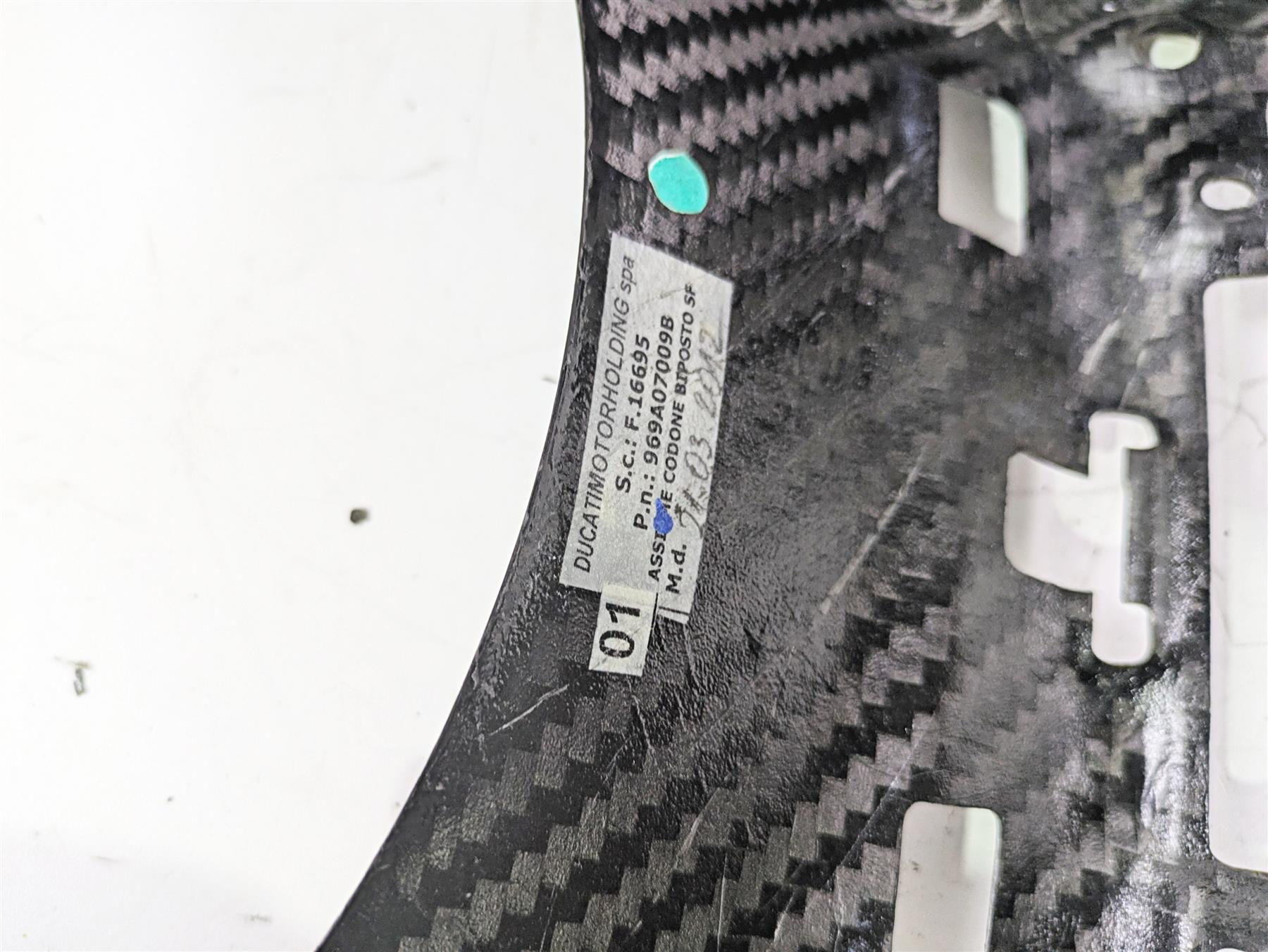 2012 Ducati Streetfighter 848 Carbon Fiber Tail Fairing Cover Cowl 969A07009B {{ shop.shopifyCountryName }} - Mototech271