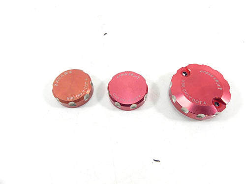 2012 Ducati Monster 1100 EVO Crazy Sports Red Clutch Brake Master Reservoir Lid | Mototech271