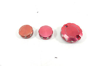 2012 Ducati Monster 1100 EVO Crazy Sports Red Clutch Brake Master Reservoir Lid | Mototech271