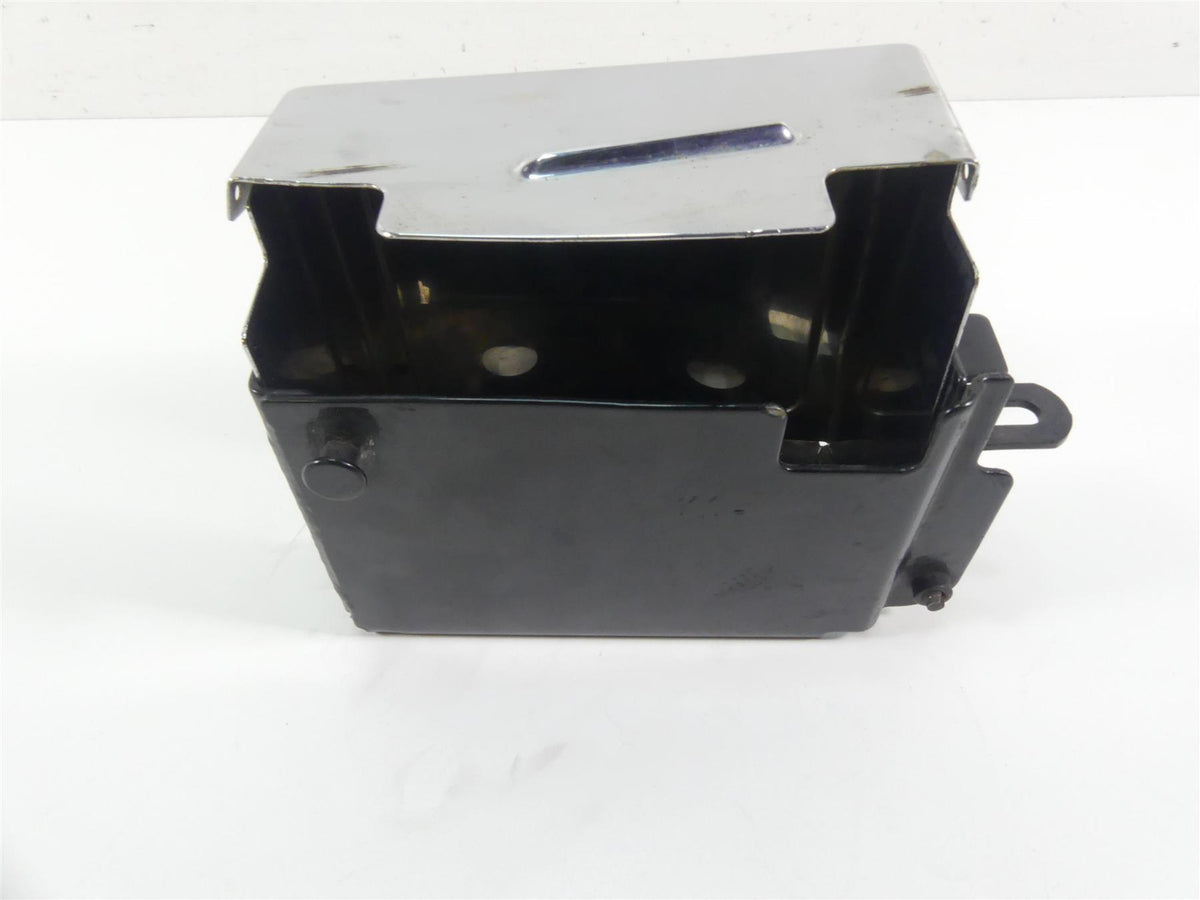 1999 Harley Dyna FXDL Low Rider Battery Tray Holder & Chrome Cover 66375-97 {{ shop.shopifyCountryName }} - Mototech271