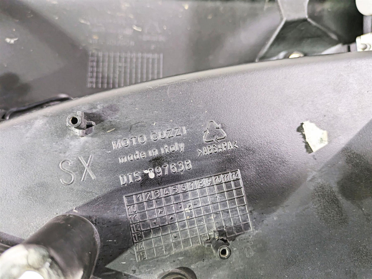 2016 Moto Guzzi Stelvio 1200 8V NTX Left Fuel Tank Side Cover Set - Read 897638 {{ shop.shopifyCountryName }} - Mototech271