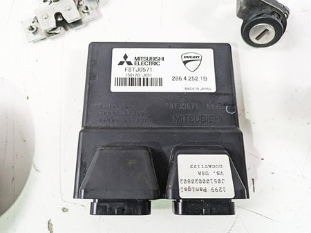 2015 Ducati Panigale 1299 S Cdi Ecu Ecm & Ignition Switch Key Lock Set 28642521B {{ shop.shopifyCountryName }} - Mototech271