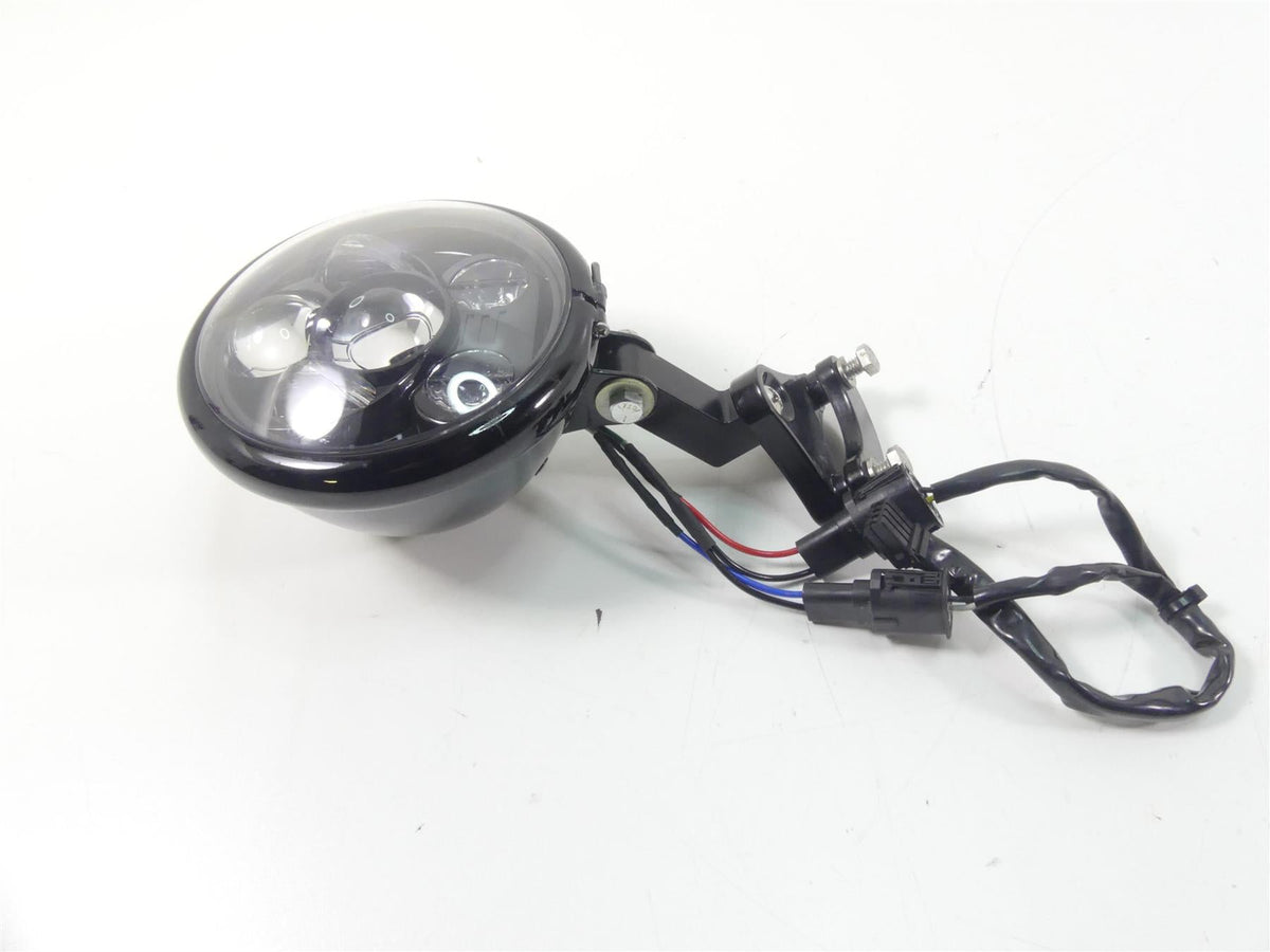 2011 Harley VRSCF Muscle Rod Led Headlight Head Light + Bucket & Custom Mount {{ shop.shopifyCountryName }} - Mototech271