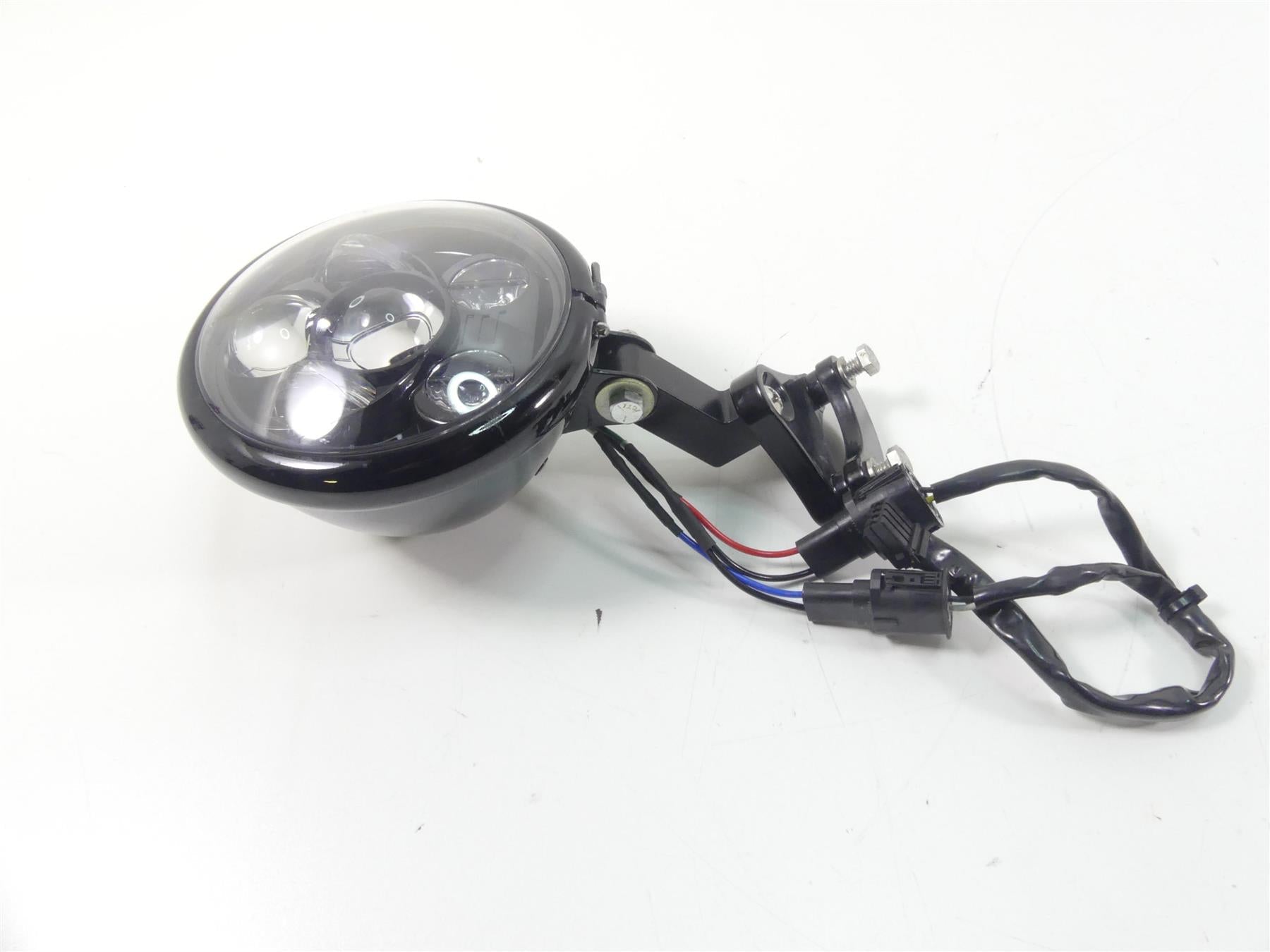 2011 Harley VRSCF Muscle Rod Led Headlight Head Light + Bucket & Custom Mount {{ shop.shopifyCountryName }} - Mototech271