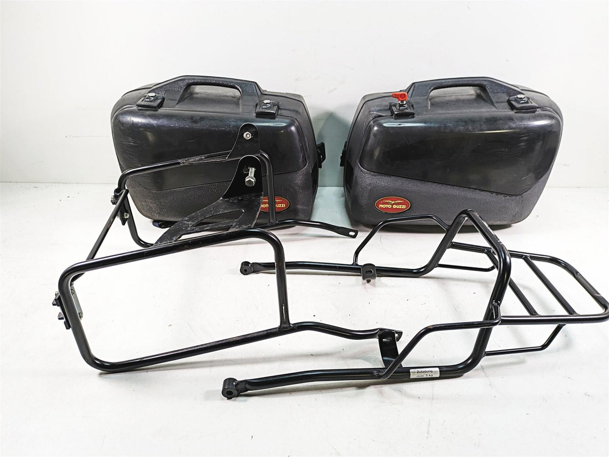 2013 Moto Guzzi V7 750 Stone Saddlebag Hard Bag & Luggage Rack Pannier Set {{ shop.shopifyCountryName }} - Mototech271