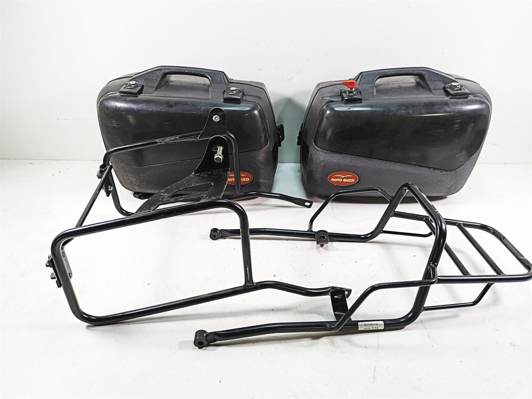 2013 Moto Guzzi V7 750 Stone Saddlebag Hard Bag & Luggage Rack Pannier Set {{ shop.shopifyCountryName }} - Mototech271
