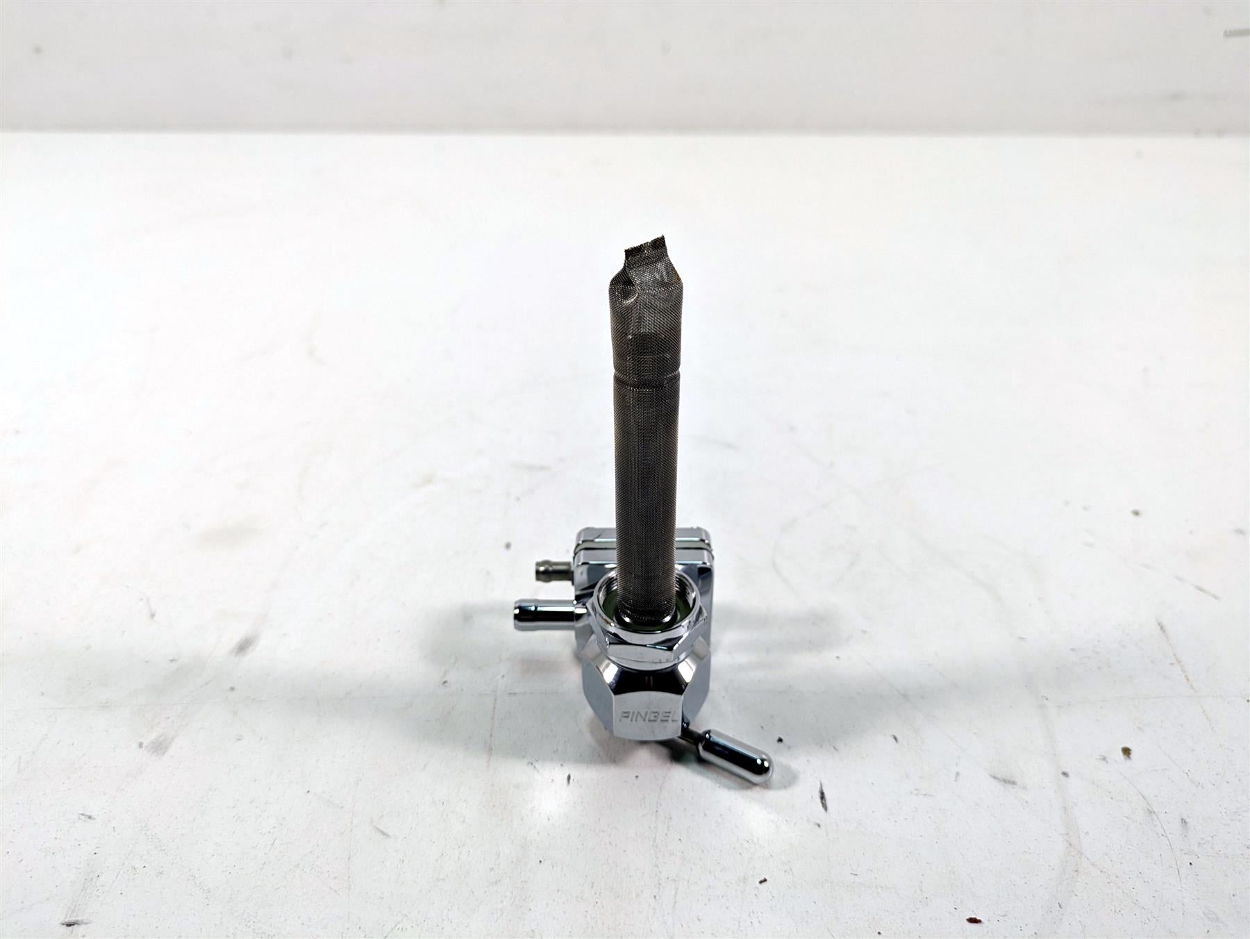 Harley Davidson Pingle Chrome Single Outlet Petcock Fuel Gas Valve 22mm 1311-CHV