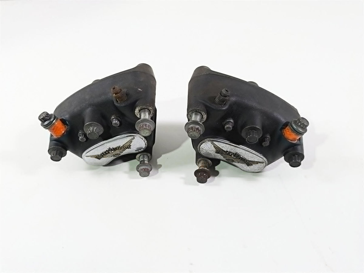 2005 Harley Touring FLHRI Road King Front Brake Caliper Set 44023-00C 44046-00D {{ shop.shopifyCountryName }} - Mototech271