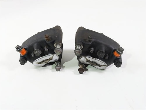 2005 Harley Touring FLHRI Road King Front Brake Caliper Set 44023-00C 44046-00D | Mototech271