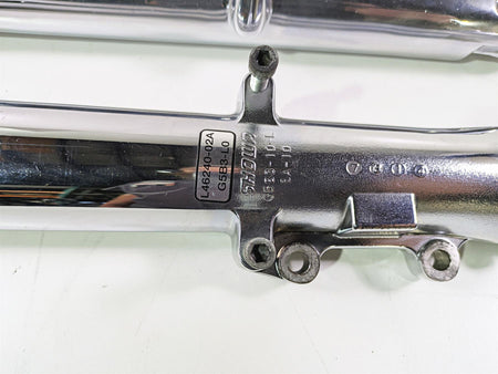 2007 Harley Touring FLHRSE CVO Road King Chrome Front Fork Leg Set 41mm 46240-02 {{ shop.shopifyCountryName }} - Mototech271