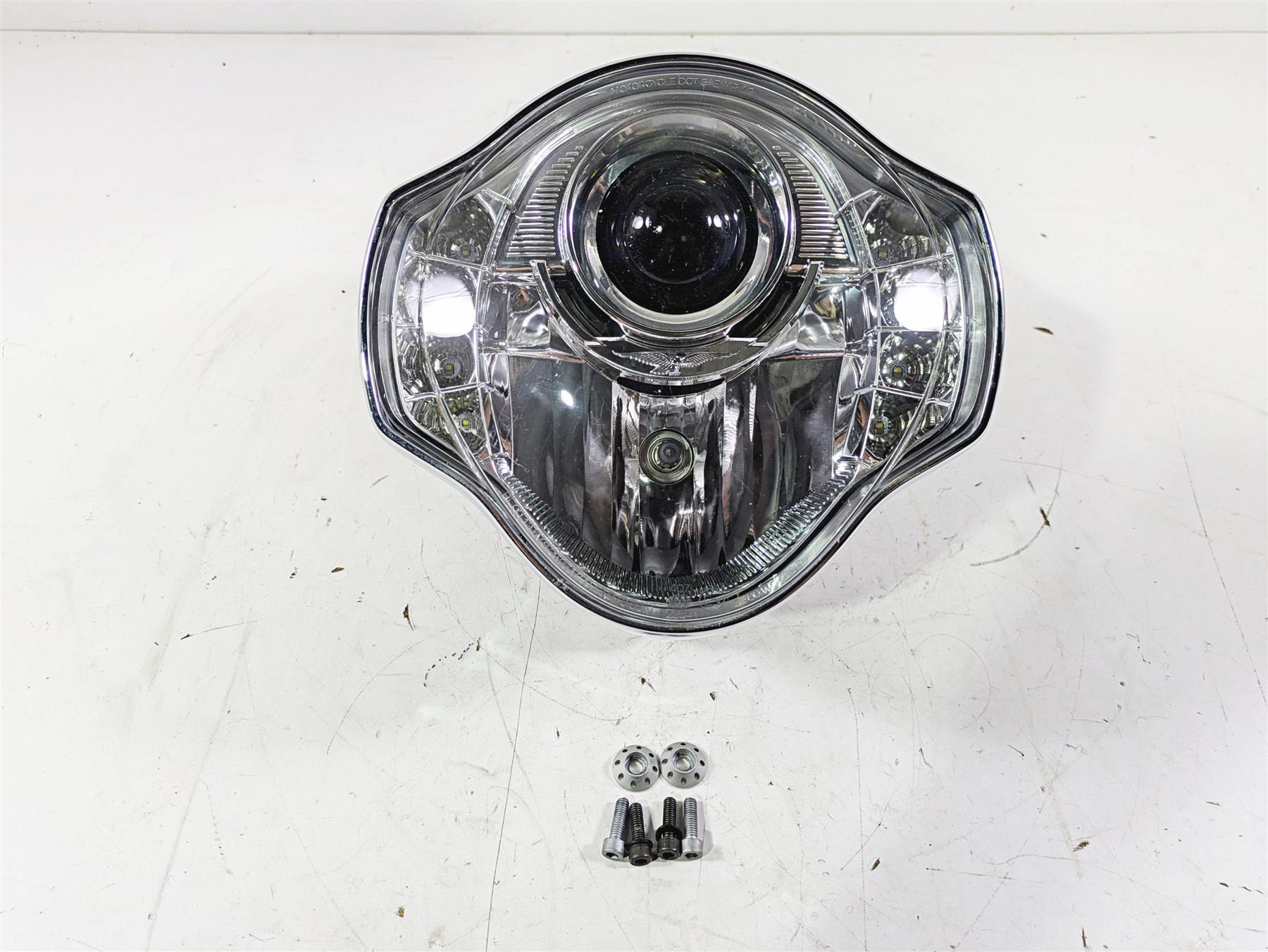2014 Moto Guzzi California 1400 Touring Headlight Lamp & Mounts 887453 {{ shop.shopifyCountryName }} - Mototech271