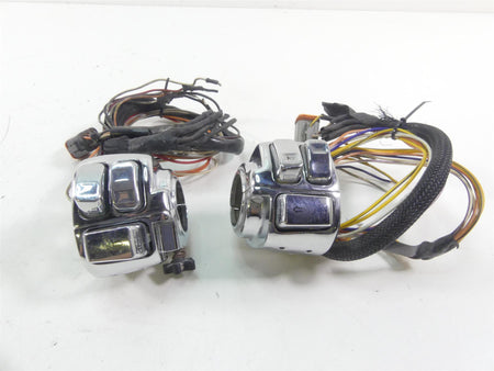2004 Harley FXDWGI Dyna Wide Glide Chrome Hand Control Switch Set 71682-06A {{ shop.shopifyCountryName }} - Mototech271